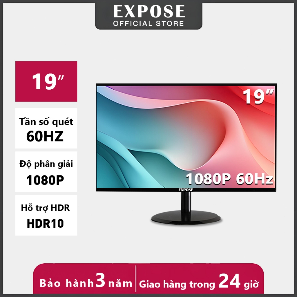 Màn hình 19 inch tần số quét 60Hz màn hình máy tính công nghệ IPS - Trải nghiệm giải trí và làm việc mượt mà | BigBuy360 - bigbuy360.vn