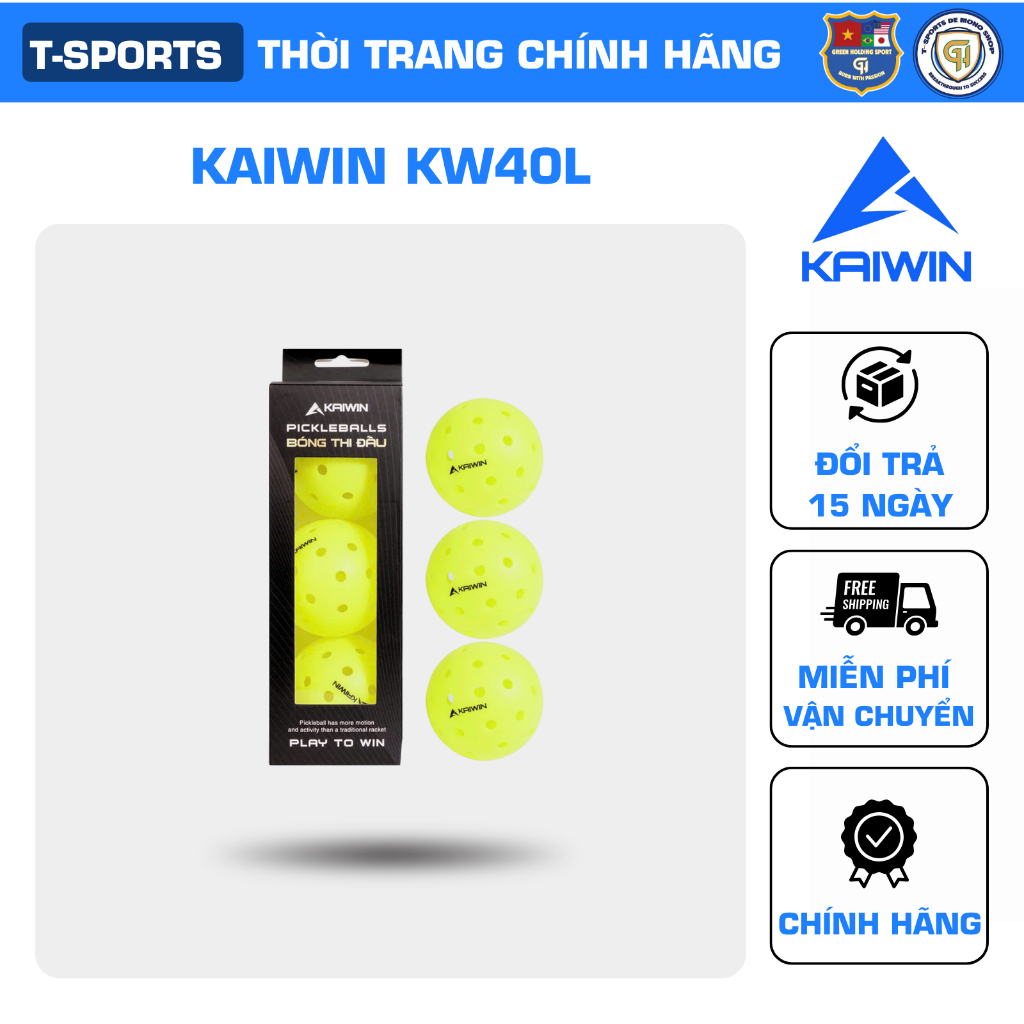 Bóng thi đấu pickleball Kawin KW40L