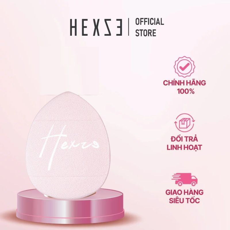 [QUÀ TẶNG] Mút Tán Che Khuyết Điểm/ Má hồng HEXZE - BÔNG PHẤN MINI