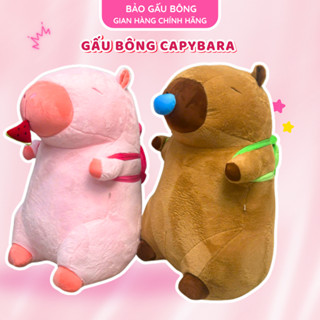  Capybara 1m2   tang qua   gôi ôm khổng lồ dáng ngồi Gấu bông hot rút mũi tặng kèm balo rùa 