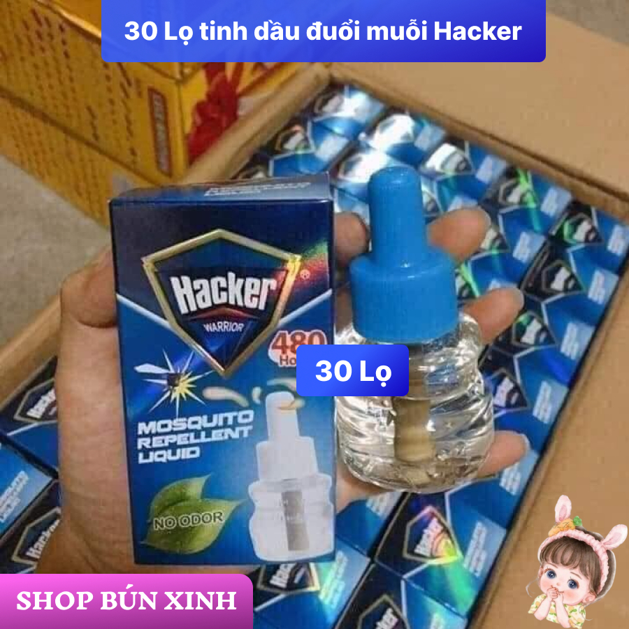 [ComBo] 30 Lọ Tinh Dầu Đuổi Muỗi Hacker 480h [SaLe 88%]. [BXTT]