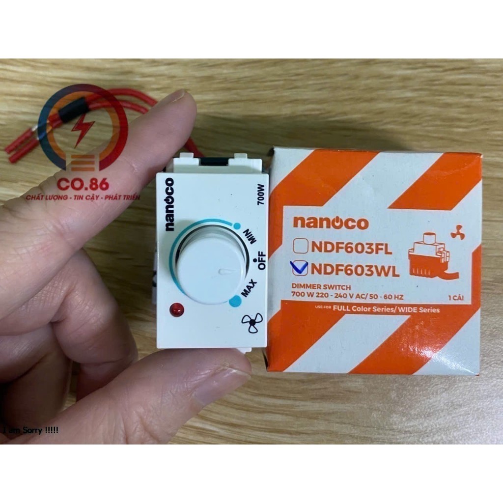 Dimmer Quạt Nanoco 700W Wide, Dimmer đèn 1000W Full