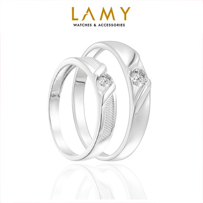 Nhẫn Cặp đôi LAMY Engagement Ring Silver 8239 & 8240 - Nhẫn bạc ta cao cấp