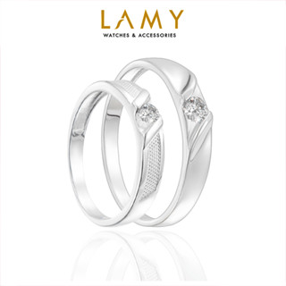  Nhẫn Cặp đôi LAMY Engagement Ring Silver 8239 & 8240 - Nhẫn bạc ta cao cấp 