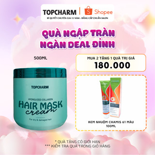  Kem ủ tóc dưỡng tóc bóng khỏe Giúp làm mềm mượt và Topcharm lưu hương nước hoa Sake 500ml 