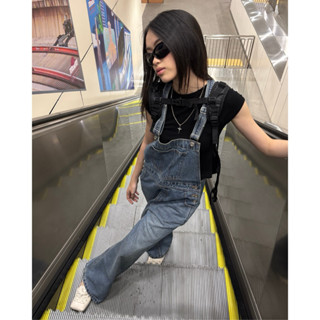  61COMFY COCO OVERALL - Yếm quần jean ống rộng 