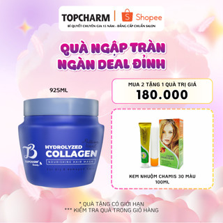  Kem ủ tóc bổ sung Collagen giảm gãy rụng chắc khỏe tóc hương nước hoa lưu hương 24h Topcharm 925ml 