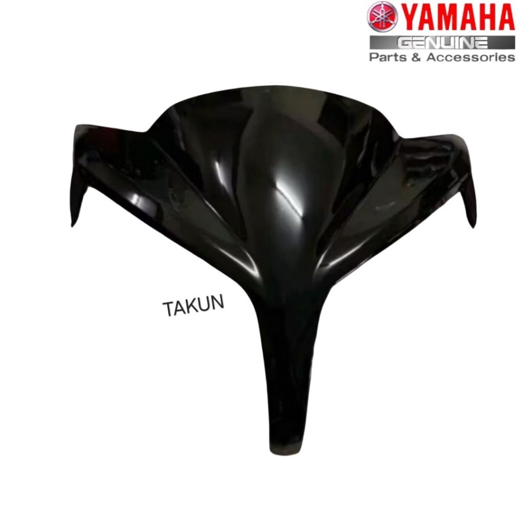 Nắp nhựa ốp đầu đèn, mão chắn gió JUPITER FI 115 đen zin Yamaha