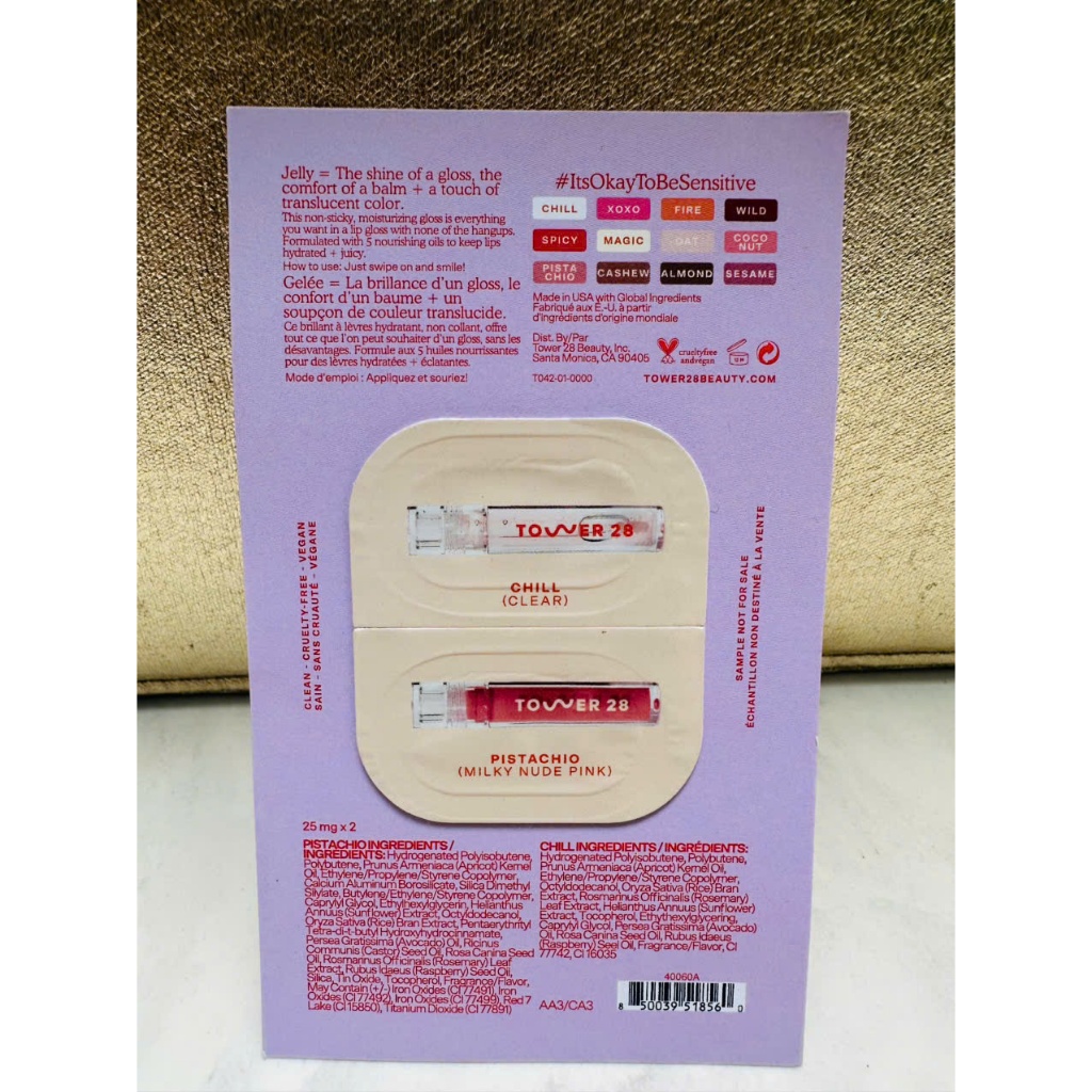 [TOWER28] Son bóng dưỡng môi Tower 28 ShineOn Lip Jelly Non-Sticky Gloss mini