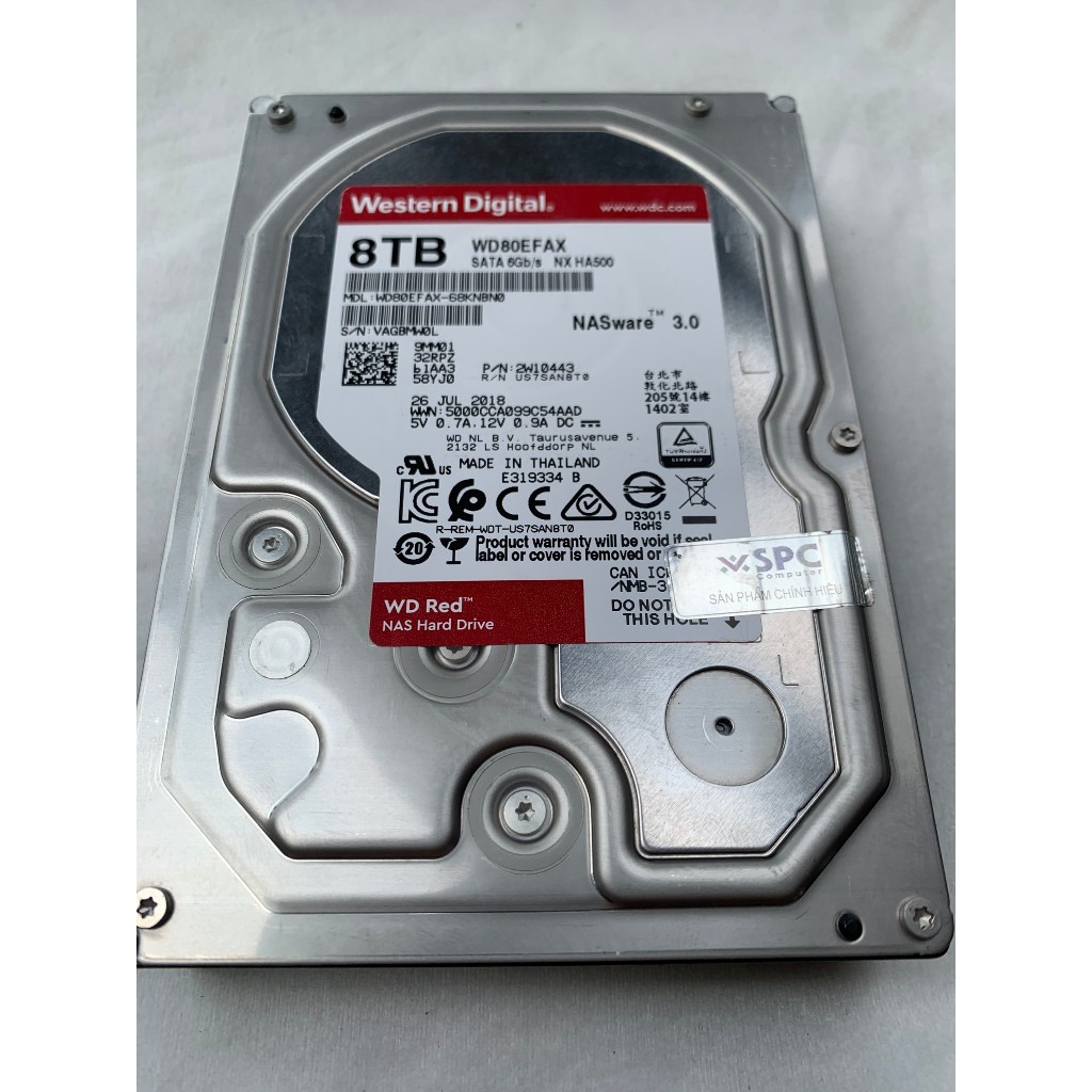 Ổ Cứng 8TB RED NAS bị lỗi - HDD 8TB chạy SEVER NAS hàng lỗi