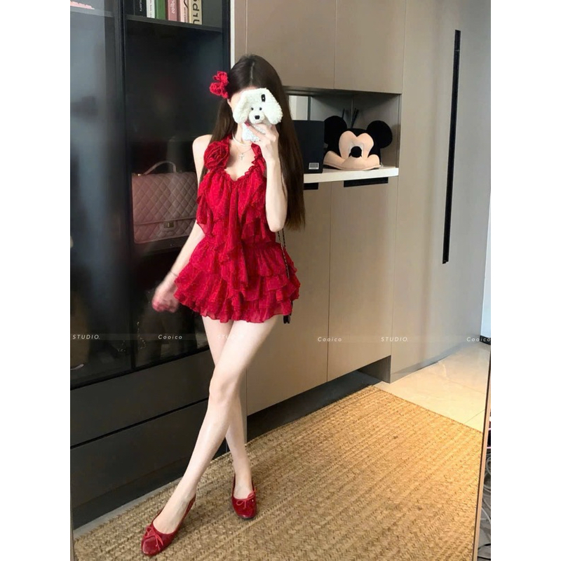 SÉT ÁO YẾM BÈO CV 3 TẦNG