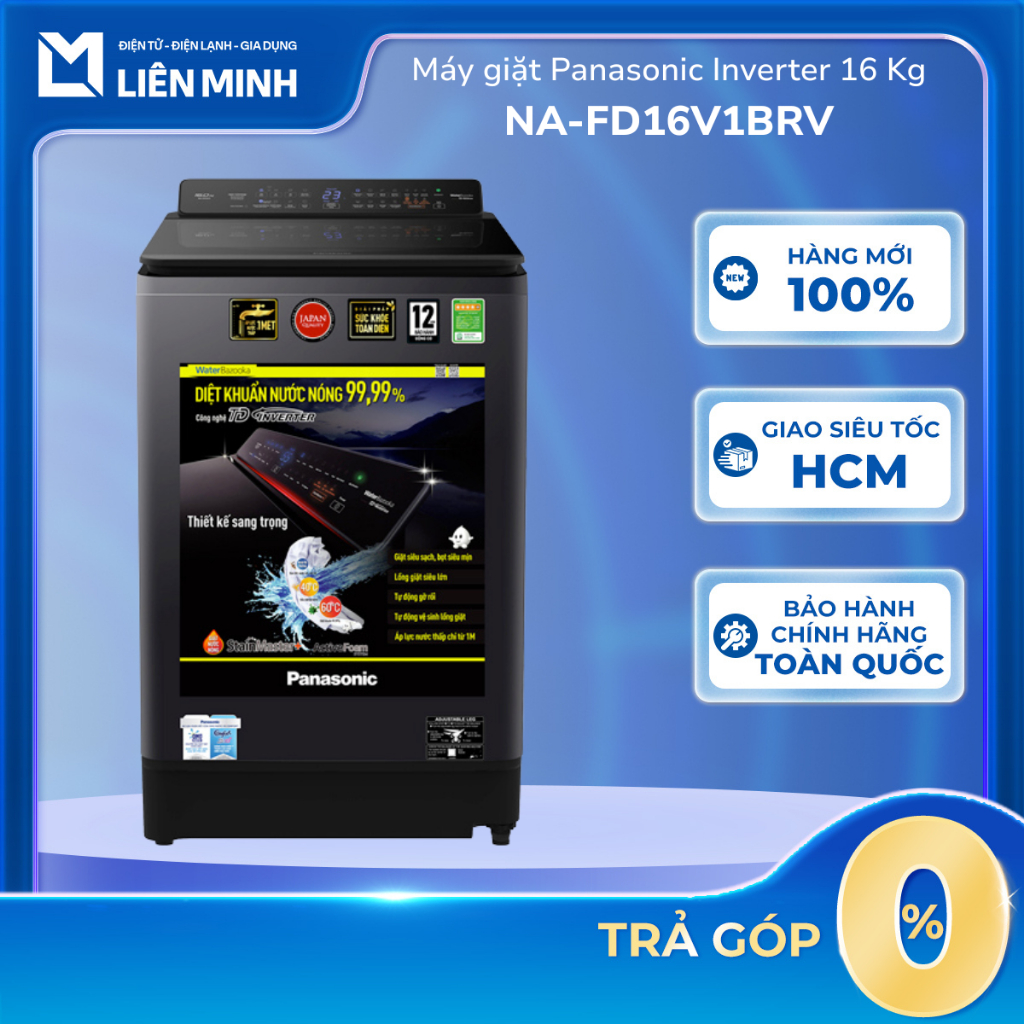 Máy Giặt Lồng Đứng Panasonic Inverter 11.5 Kg NA-FD11AR1BV / 16 Kg NA-FD16V1BRV [Giao Toàn Quốc]