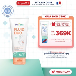  Kem dưỡng ẩm cho viêm da cơ địa da khô Stanhome FLuid Duo từ thiên nhiên giảm kích ứng ngứa làm dịu da 250ml 