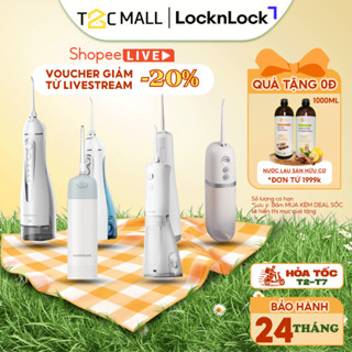  Máy tăm nước LocknLock Không Dây Kèm Đầu Tăm 4 Chế Độ ENR166GRY ENR156BLU ENR146WHT ENR154WHT-T2C 