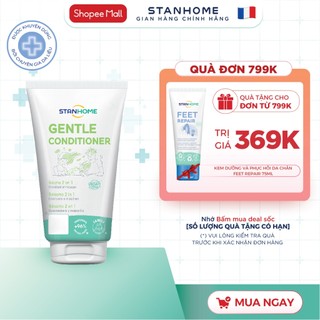  Dầu xả dưỡng tóc tinh chất cám gạo không silicone cho tóc suôn mượt Stanhome Gentle Conditioner 150ml 