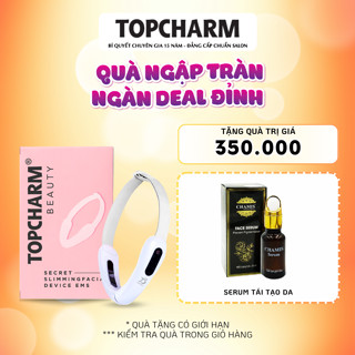  Máy massage mặt tạo cằm Vline TOPCHARM Giúp trẻ hóa da và thon gọn mặt với công nghệ EMS hồng ngoại 