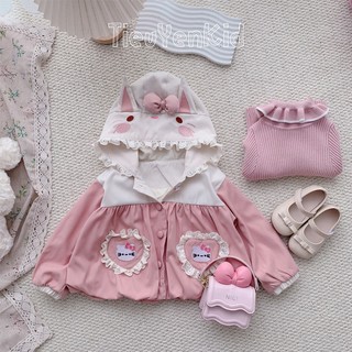  Quần áo bé gái Áo khoác kaki thêu hoạ tiết 9-26kg AK520 Tiểu Yến KID 