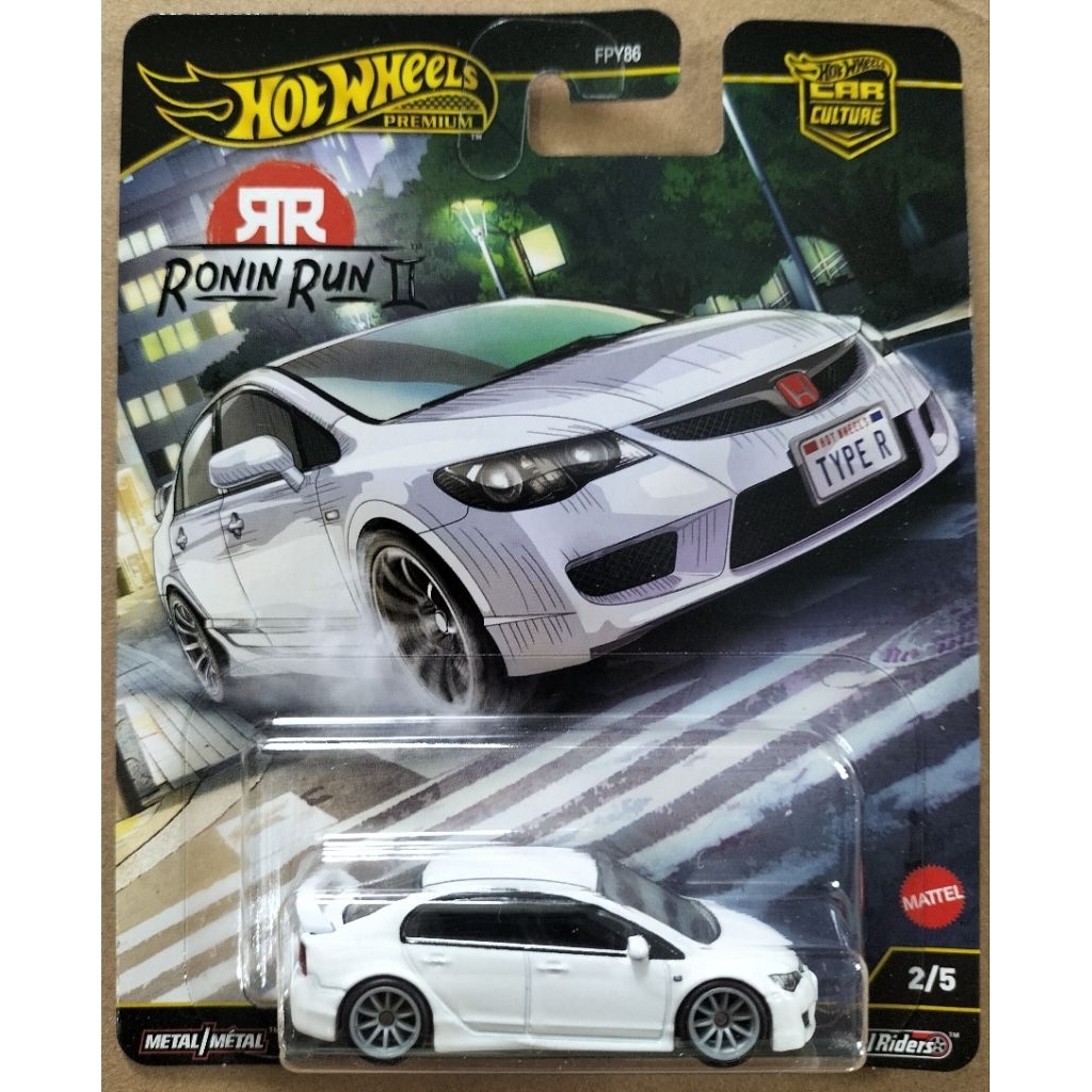 Xe mô hình Hot Wheels 2025 Ronin Run 07 Honda Civic Type R Car Culture