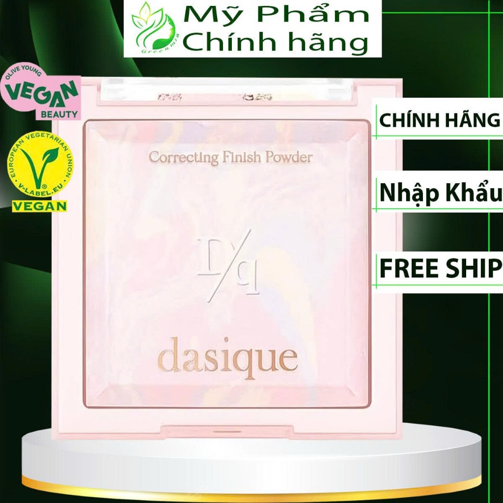 Phấn Phủ Hiệu Chỉnh Tone Da Dasique Dạng Nén Kiềm Dầu Tốt Nâng Tone Đẹp Màu 01 Cotton Light