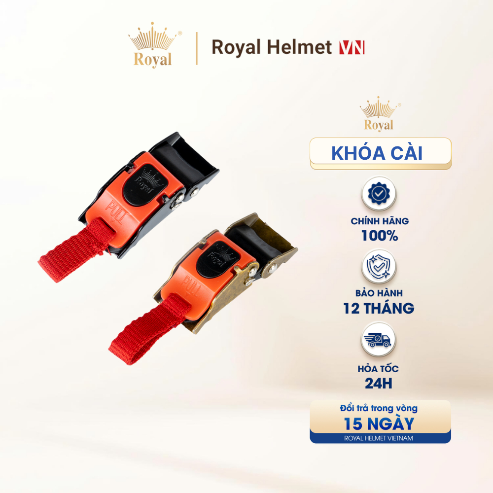 [NHÀ MÁY] Chốt Khóa Cài Mũ Bảo Hiểm Royal | Royal Helmet VN - Nhà Sản Xuất