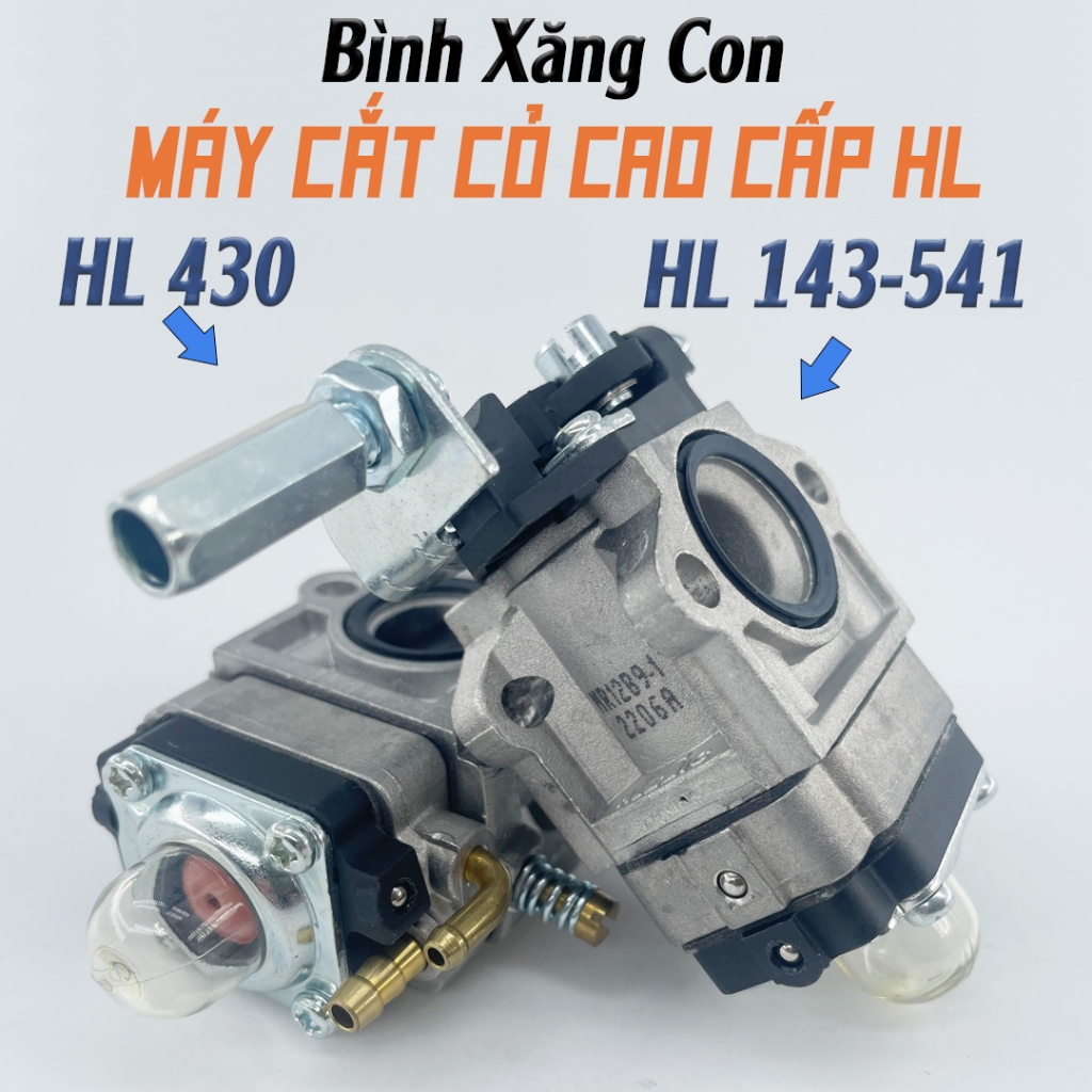 Bình xăng con bộ chế hoà khí máy cắt cỏ 430-HD-845 / 143 143R G45 541 Hàng chất lượng cao cấp HL