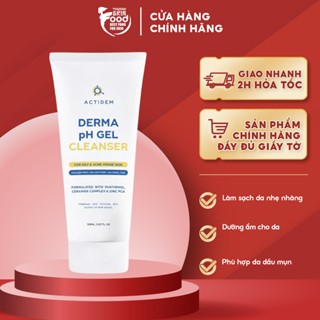  Gel Rửa Mặt Dành Cho Da Dầu Mụn Actidem Derma pH Gel Cleanser 150ml 