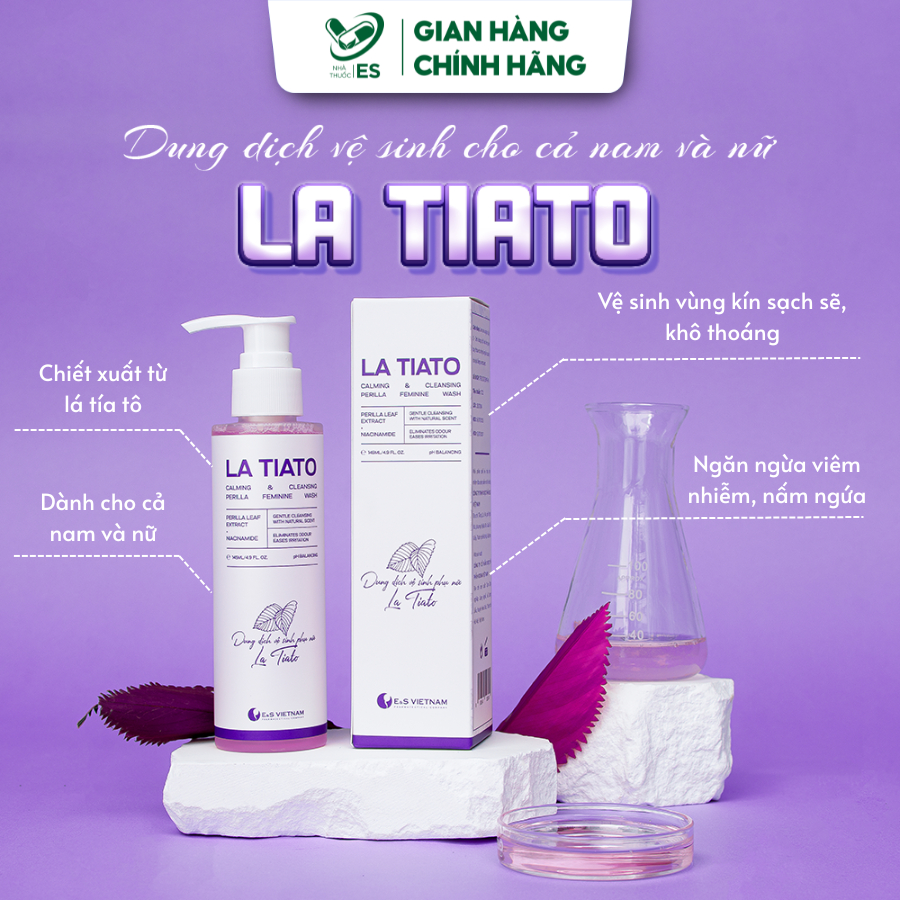 Dung Dịch Vệ Sinh LA TIATO | Làm Sạch Dịu Nhẹ, Chăm Sóc Vùng Kín Cho Cả Nam & Nữ