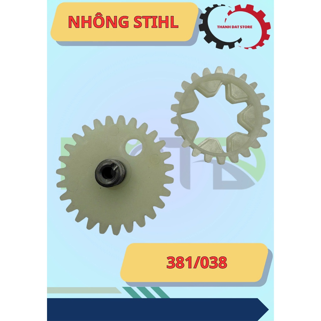 Nhông Bơm Nhớt Máy Cưa Xích Stihl 381/ Stihl 038
