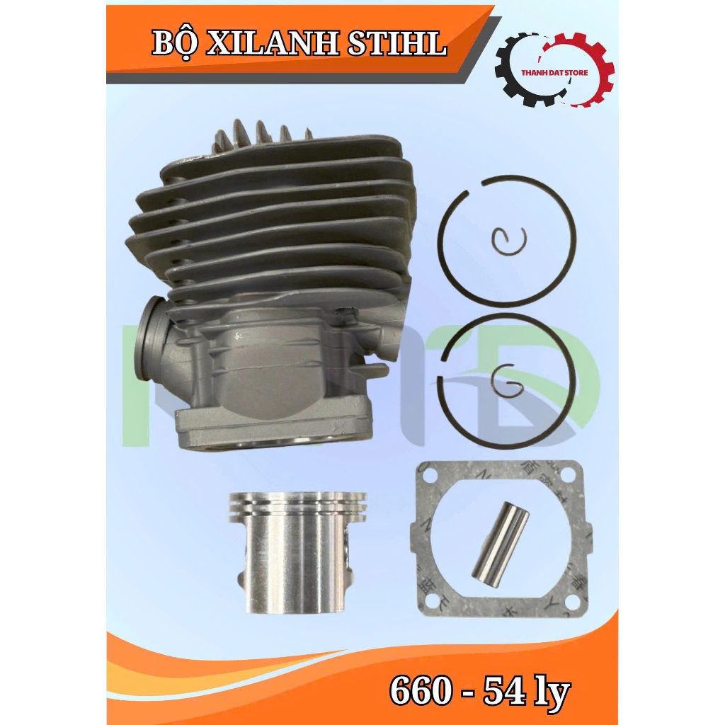 Bộ Nòng/ Bộ Hơi (Xi Lanh) Máy Cưa Xích Stihl 066 660 54mm