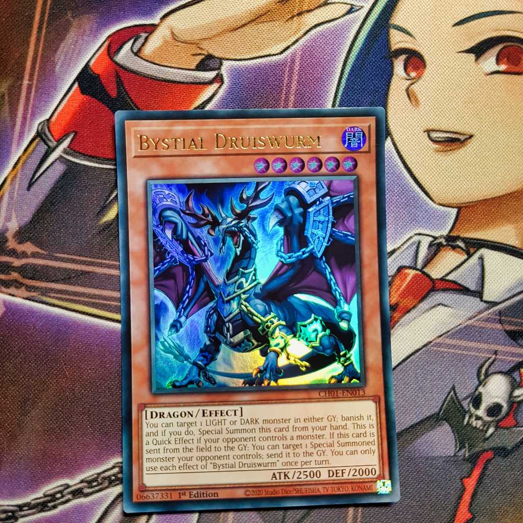 Thẻ bài Yugioh chính hãng | Bystial Druiswurm | CH01 Ultra Rare