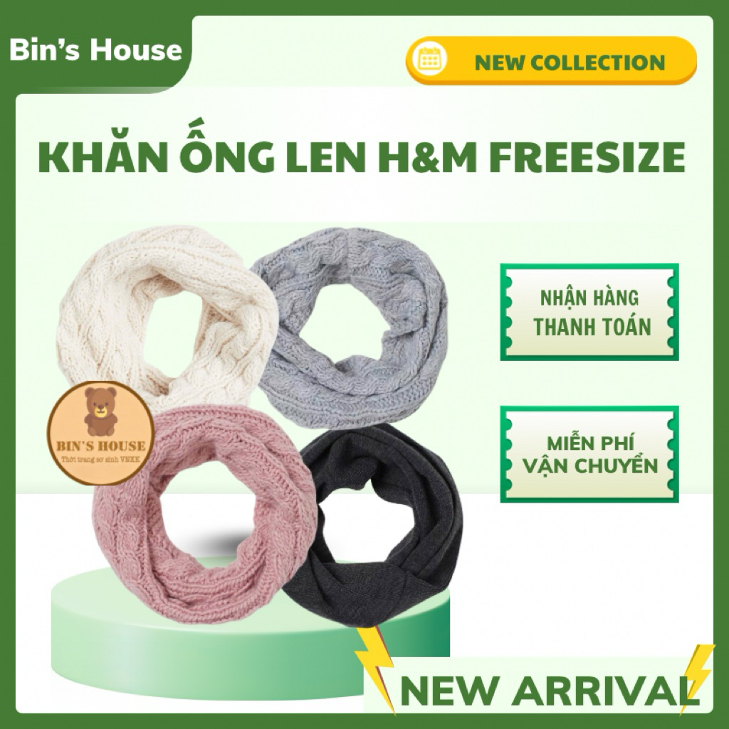 Khăn ống len H&M xuất dư freesize (mẹ & bé)