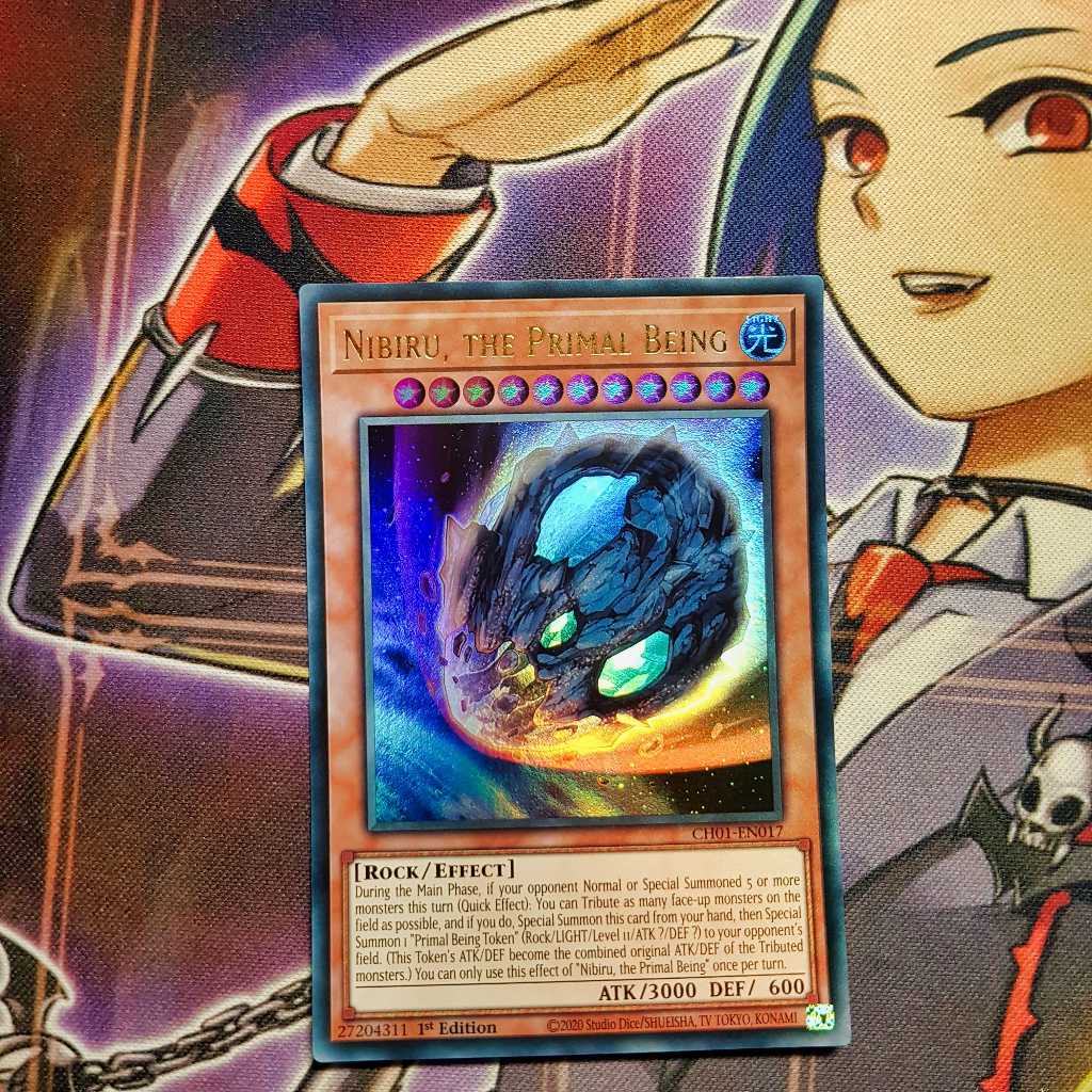 Thẻ bài Yugioh chính hãng | Nibiru, the Primal Being | CH01 Ultra Rare