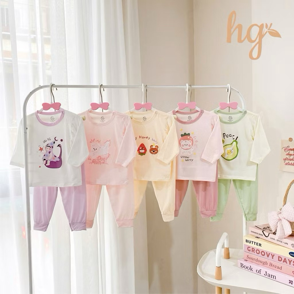 Bộ dài chất pettit mềm HG kids cho bé 6-16kg