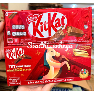  Bịch 6 thanh Kitkat phủ socola sữa 102g 