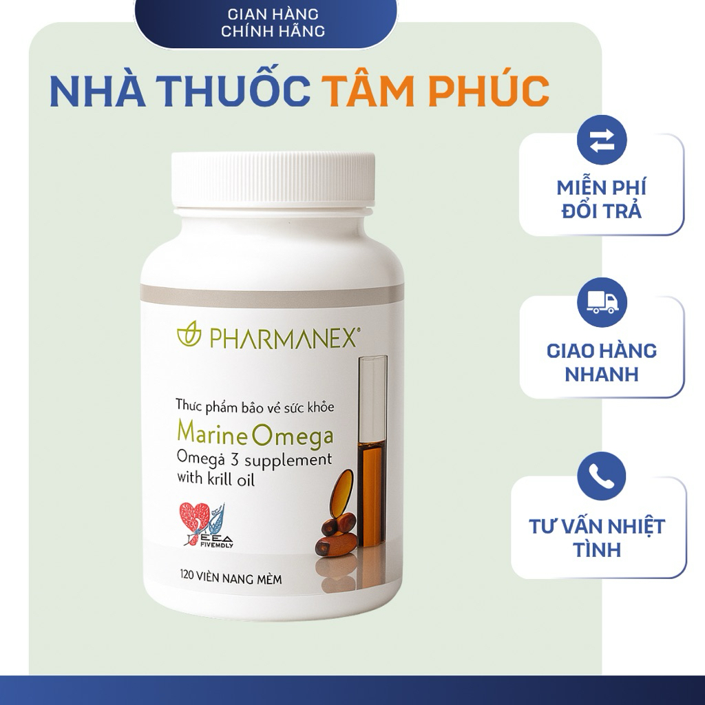 Hàng Tiếng Việt - Nuskin Omega 3 Marine - Omega3 nuskin hỗ trợ tim mạch, da, tóc, móng.