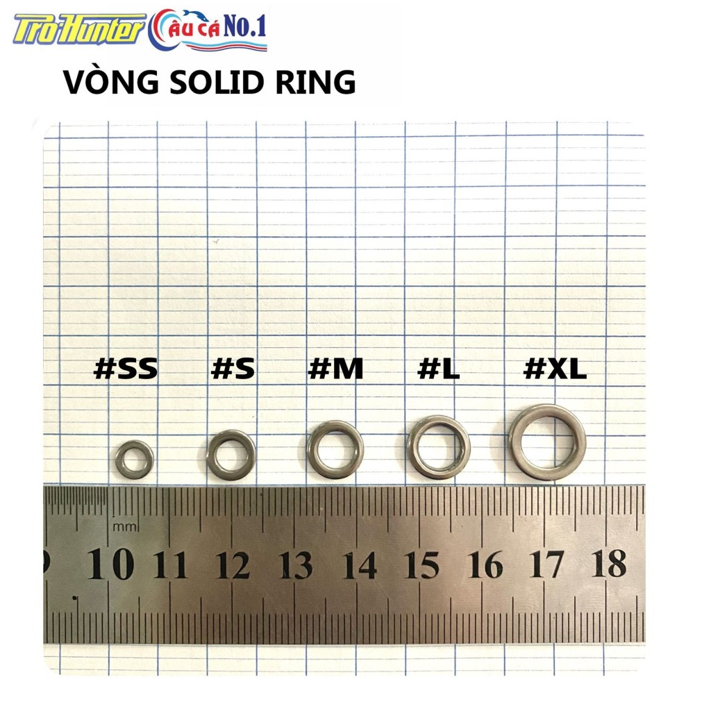 [HÀNG LẺ-SIÊU RẺ] 20 KHOEN RING CÂU CÁ - KHOEN TRÒN PROHUNTER SOLID RING