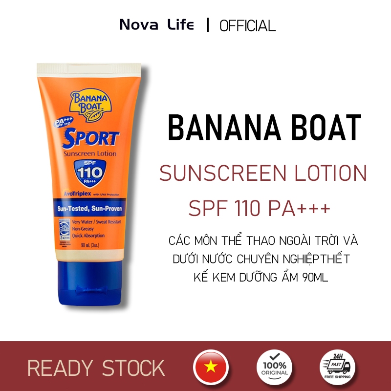 Banana Boat Kem Chống Nắng Kiểm Soát Dầu SPF100+ 90ml - Kiềm Dầu Tối Ưu, Chống Trôi Nước & Mồ Hôi Ưu