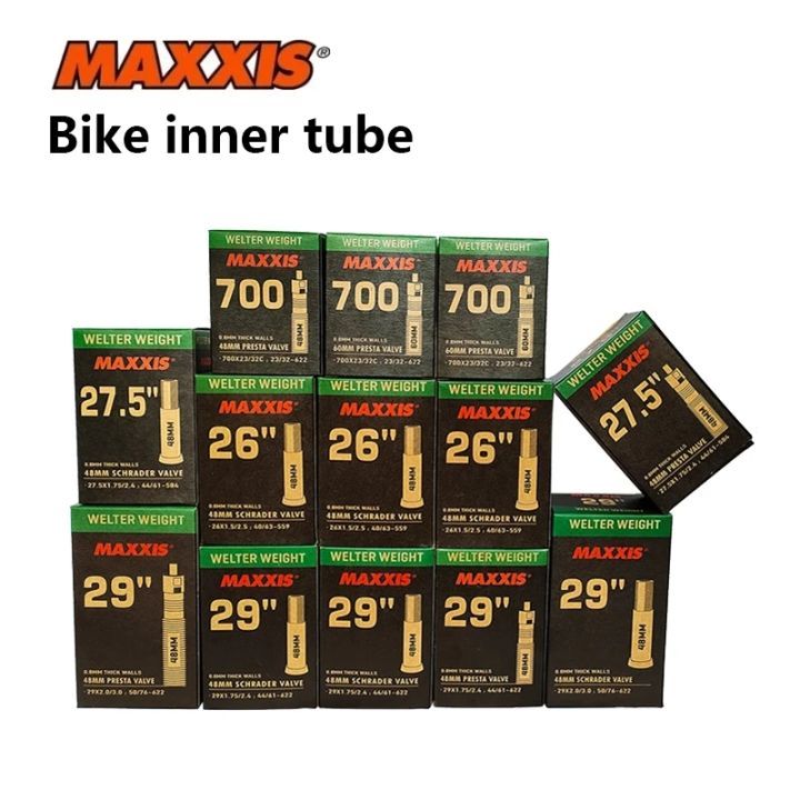 [Chính Hãng] Săm/Ruột Xe Đạp Size 26" 27.5" 29" 700c van nhỏ FV (presta) MAXXIS Bicycle Tube Welter Weight các loại