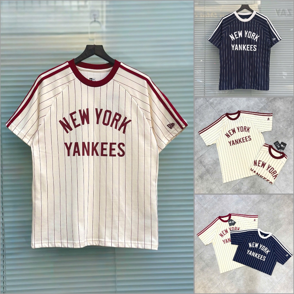 [Authentic💯] Áo New Era New York Yankees Kem Sọc Đỏ 13265548 - Áo Thun New Era Chính Hãng Full Tem T