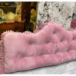  gối tựa đầu giường hoàng gia mẫu vương miện bèo rúm nhiều đủ kích thước chuẩn size 