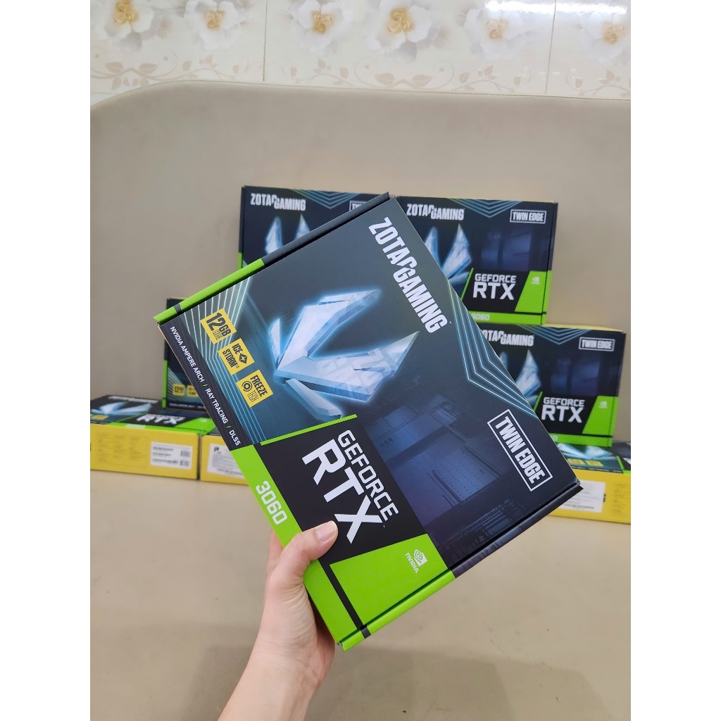Card màn hình ZOTAC Gaming RTX 3060 Twin Edge 12GB DDR6 new bảo hành 36 tháng hãng