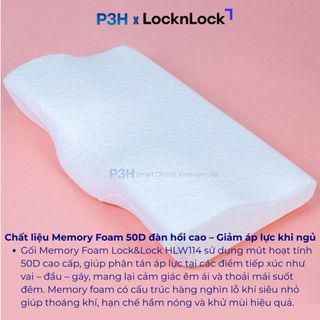 Gối chống ngáy Lock&Lock Memory foam HLW114 P3H Mall