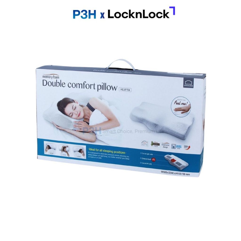 Gối chống ngáy Lock&Lock Memory foam HLW114 P3H Mall