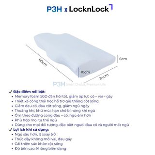 Gối chống ngáy Lock&Lock Memory foam HLW114 P3H Mall