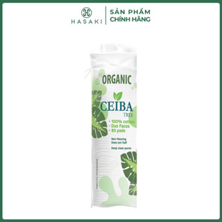   BULSAN  Bông Tẩy Trang Hữu Cơ Ceiba Organic Tree 80 Miếng Hasaki Sản Phẩm Chính Hãng 
