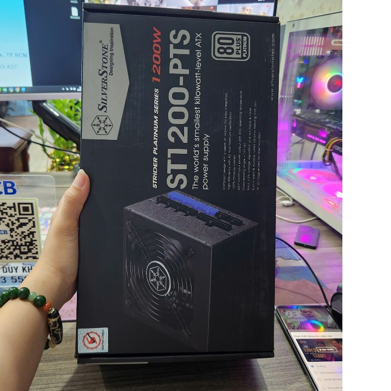 Nguồn SilverStone Strider Platinum Series 1200W ST1200-PTS chuẩn Platium_ chuẩn bạch kim