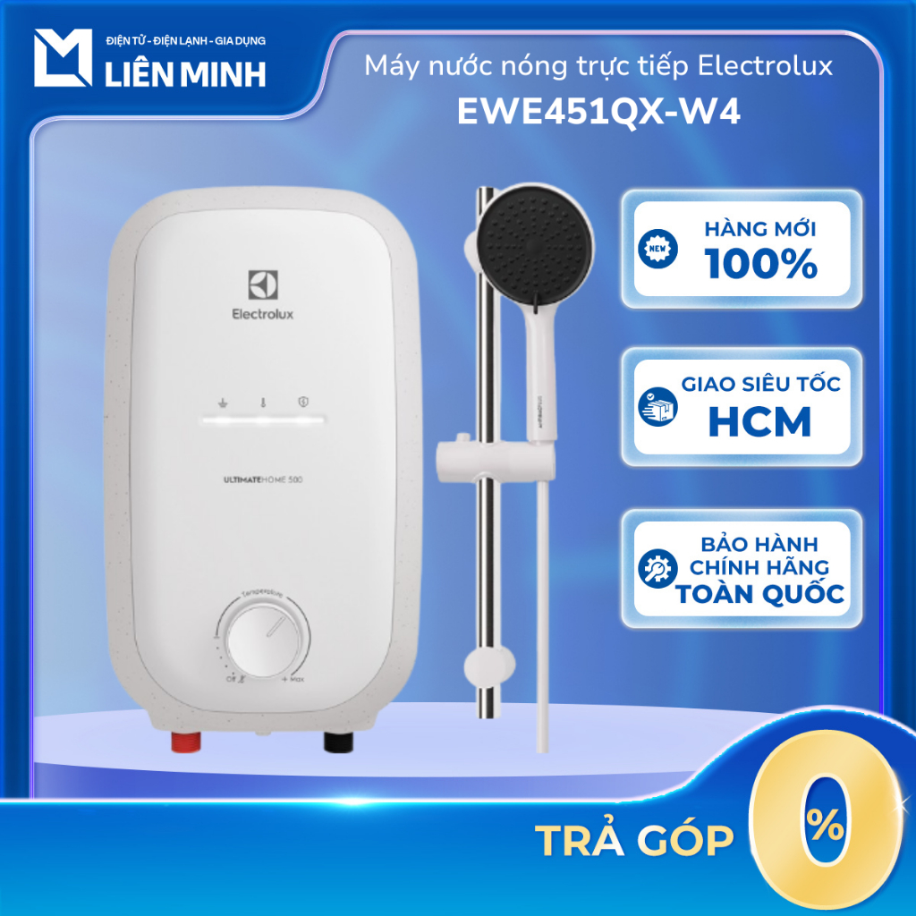 EWE451QB-W4 (Có Bơm) / EWE451QX-W4 (Không Bơm) Máy nước nóng trực tiếp Electrolux UltimateHome 500 4