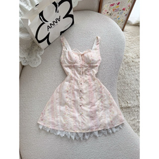  Đầm Kiểu Nữ Hoa Hồng Nhí Viền Ren Anna - Wonder Dress 