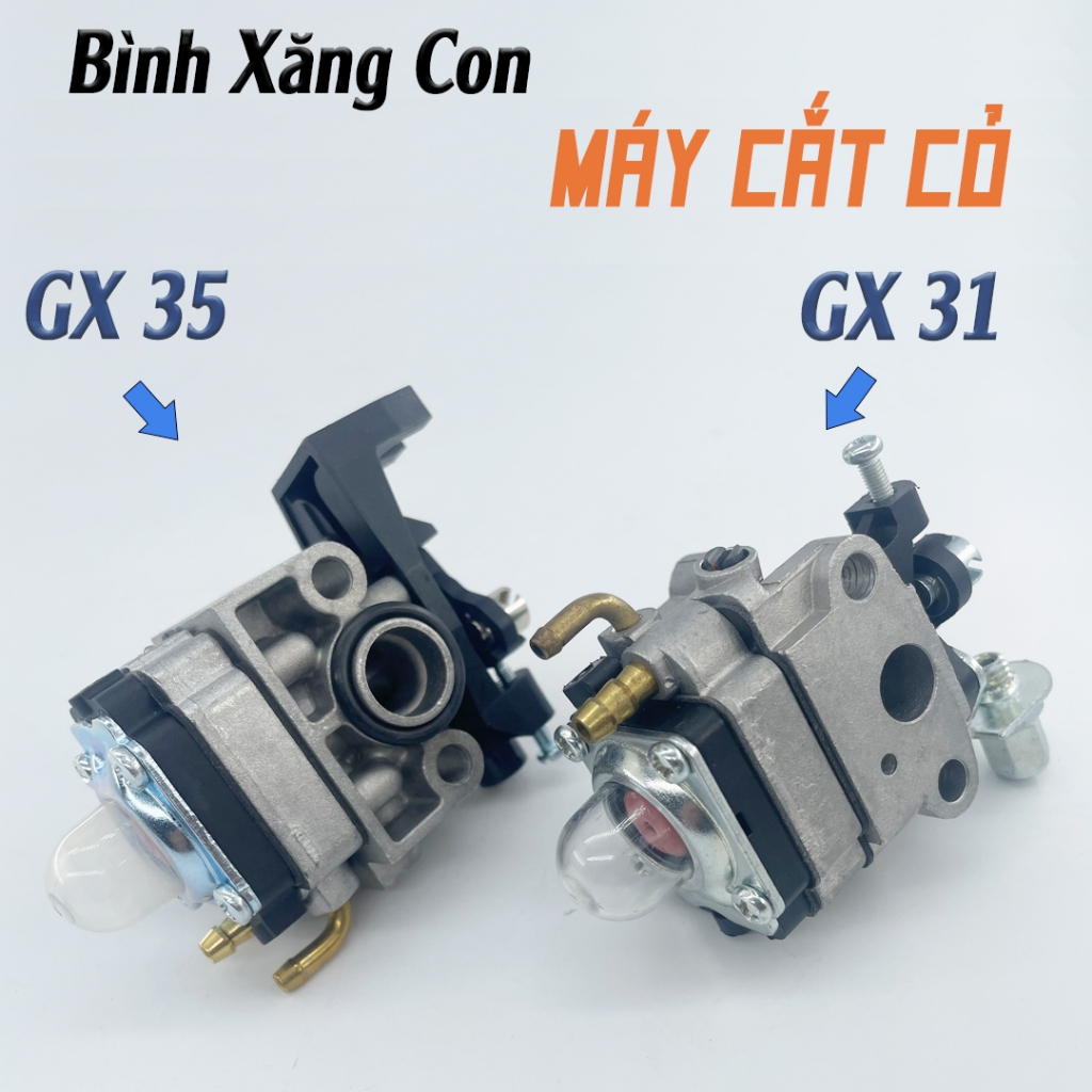 Bộ Chế Hòa Khí Máy Cắt Cỏ GX31/GX35 4 thì, Bình Xăng Con Máy Cắt Cỏ GX31/GX35 4 thì tiết kiệm nhiên 