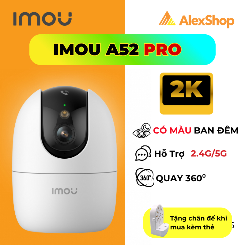 [3M-5M] A52 / A32 Ranger Pro | Camera Imou Wifi Màu Ban Đêm, Xoay Trong Nhà, Đàm Thoại 2 Chiều